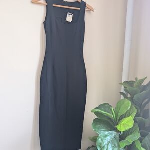Dolce & Gabbana Elegant Black Midi Dress